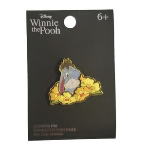 New Loungefly Disney Winnie The Pooh Eeyore Floral Scented Enamel Collection Pin